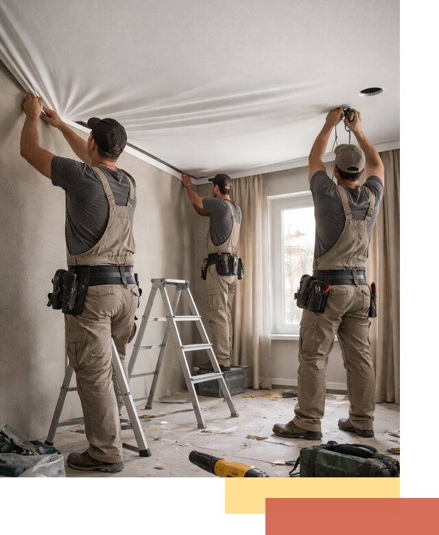 Монтаж матового натяжного потолка в Аксае качественно и быстро