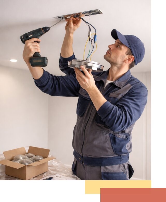 Установка люстры в натяжной потолок в Аксае