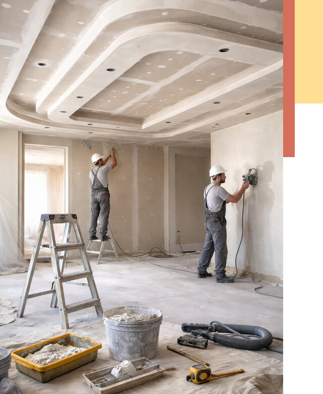 Многоуровневый потолок из гипсокартона в Аксае от 762 руб. под ключ | ОТДЕЛОЧНИК-Акс