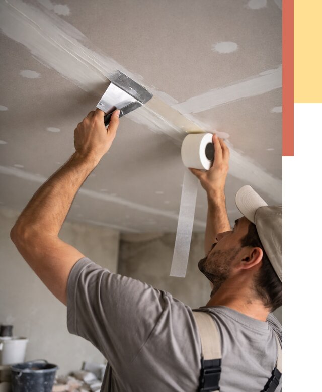 Обработка швов потолка ГКЛ в Аксае от 7618 руб. под ключ | ОТДЕЛОЧНИК-Акс