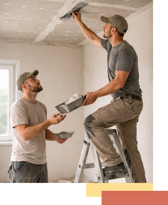 Шпаклевка потолка из гипсокартона в Аксае качественно и быстро