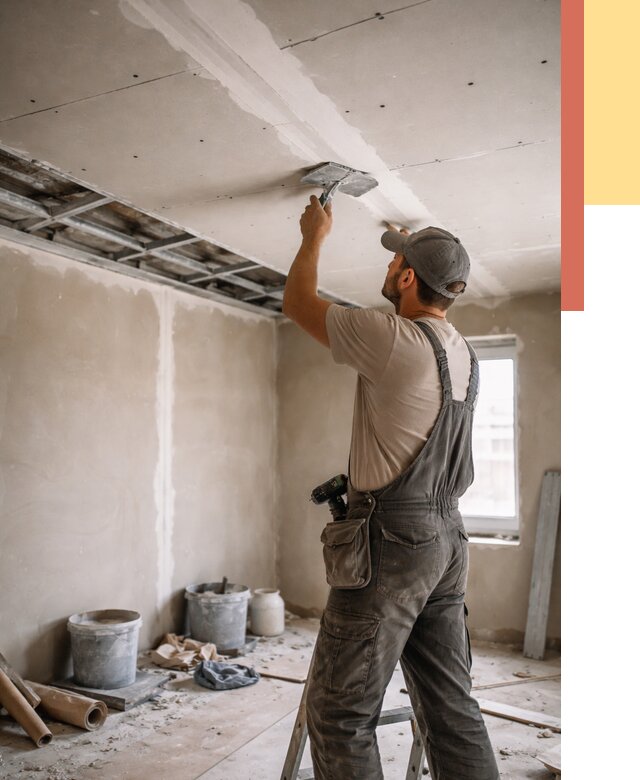 Ремонт потолка из гипсокартона в Аксае от 660 руб./м² — быстро и недорого | ОТДЕЛОЧНИК-Акс