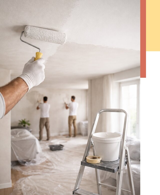 Покраска потолка акриловой краской в Аксае от 2539 руб. | ОТДЕЛОЧНИК-Акс