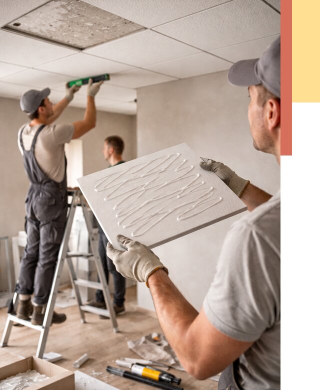 Монтаж потолочной плитки в Аксае от 4571 руб. — быстро и недорого | ОТДЕЛОЧНИК-Акс