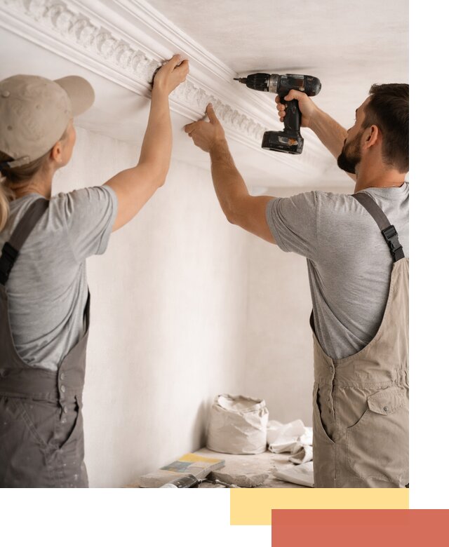 Профессиональный монтаж лепнины на потолок в Аксае