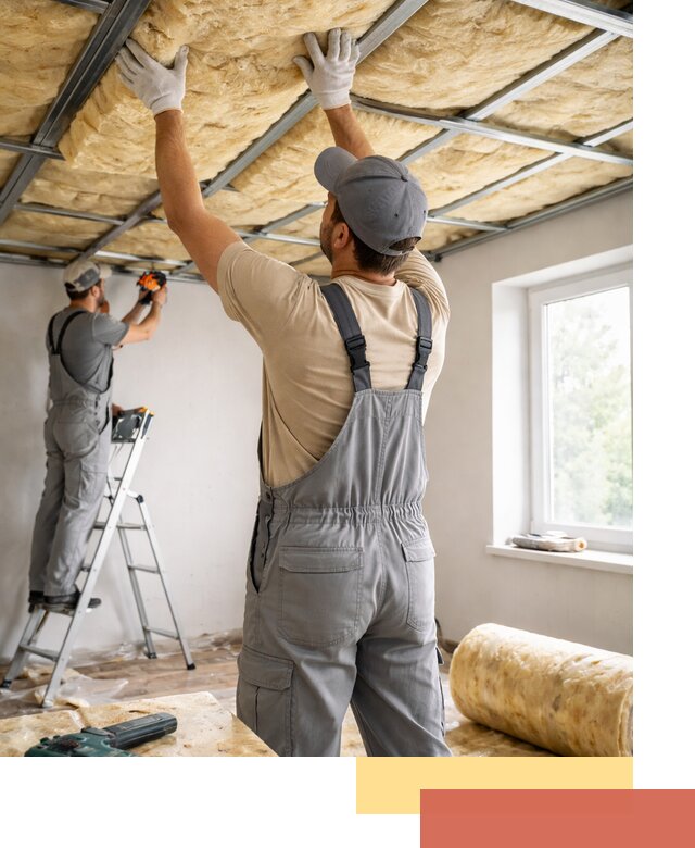 Утепление потолка под ключ в Аксае качественно и быстро